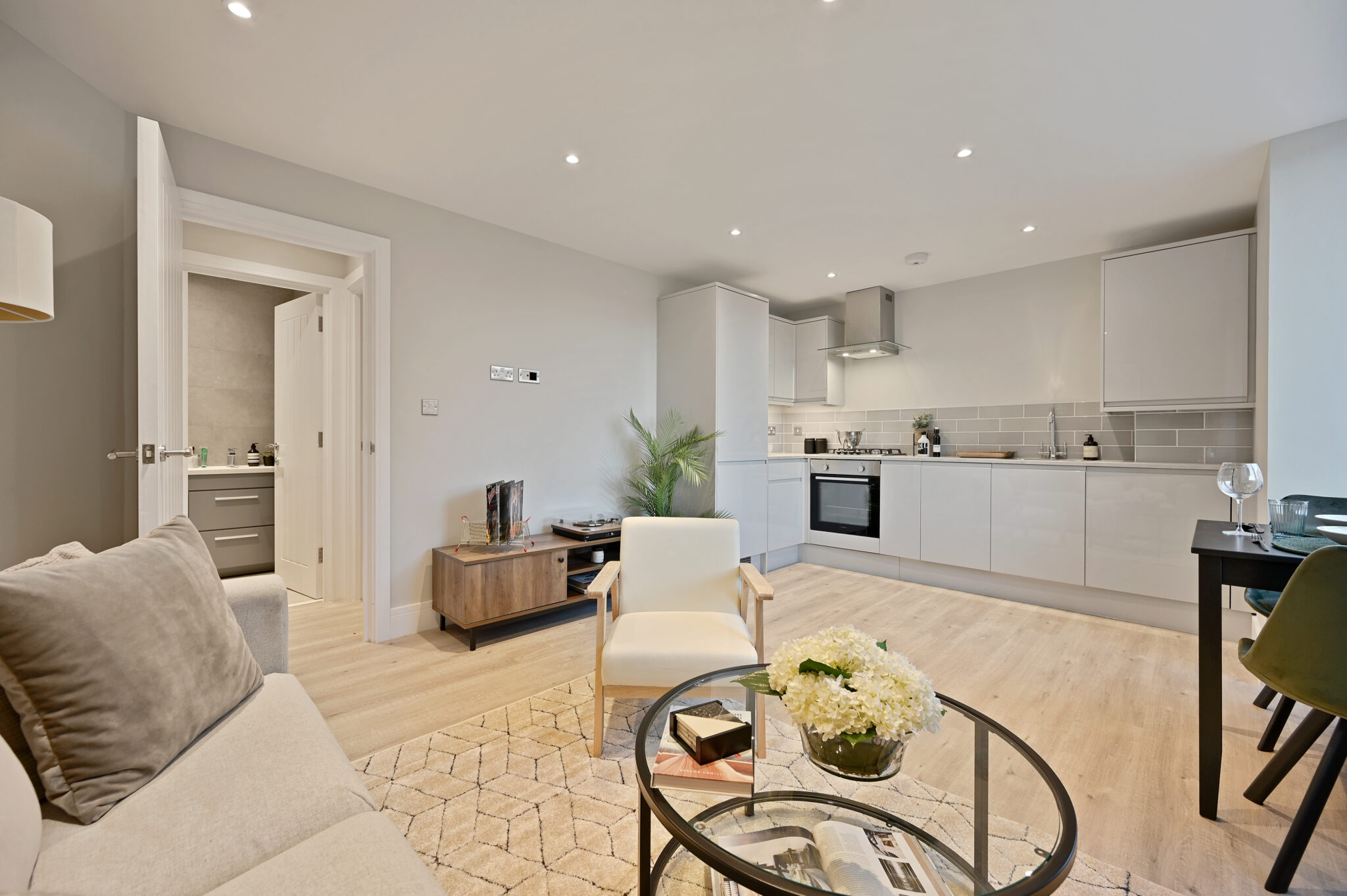 Aerial view of Buckingham Place, a town-centre commercial building converted into eight apartments in High Wycombe