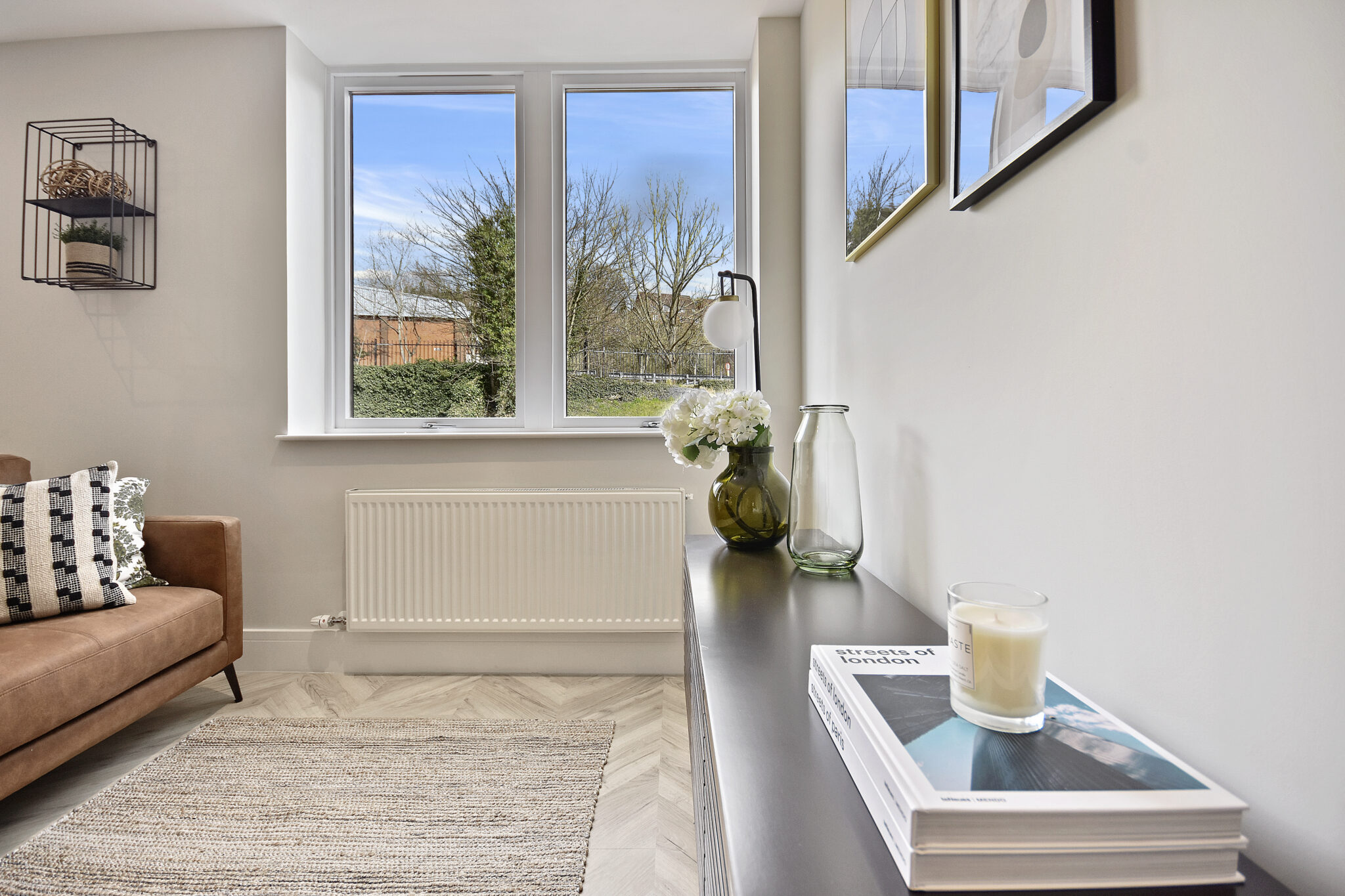 Aerial view of Buckingham Place, a town-centre commercial building converted into eight apartments in High Wycombe