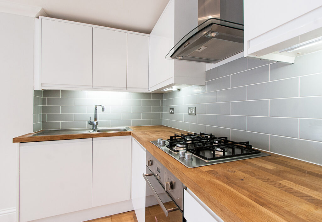 Converted one-bedroom apartment with private garden at Cumberland Park, Acton W3