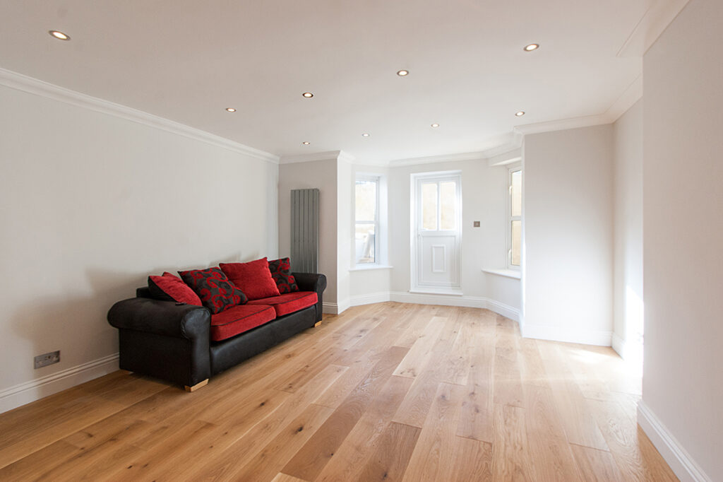 Converted one-bedroom apartment with private garden at Cumberland Park, Acton W3