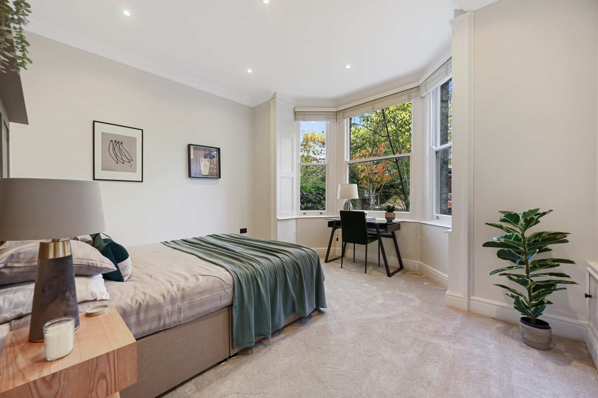Refurbished two-bedroom period apartment at Grange Park, Ealing W5
