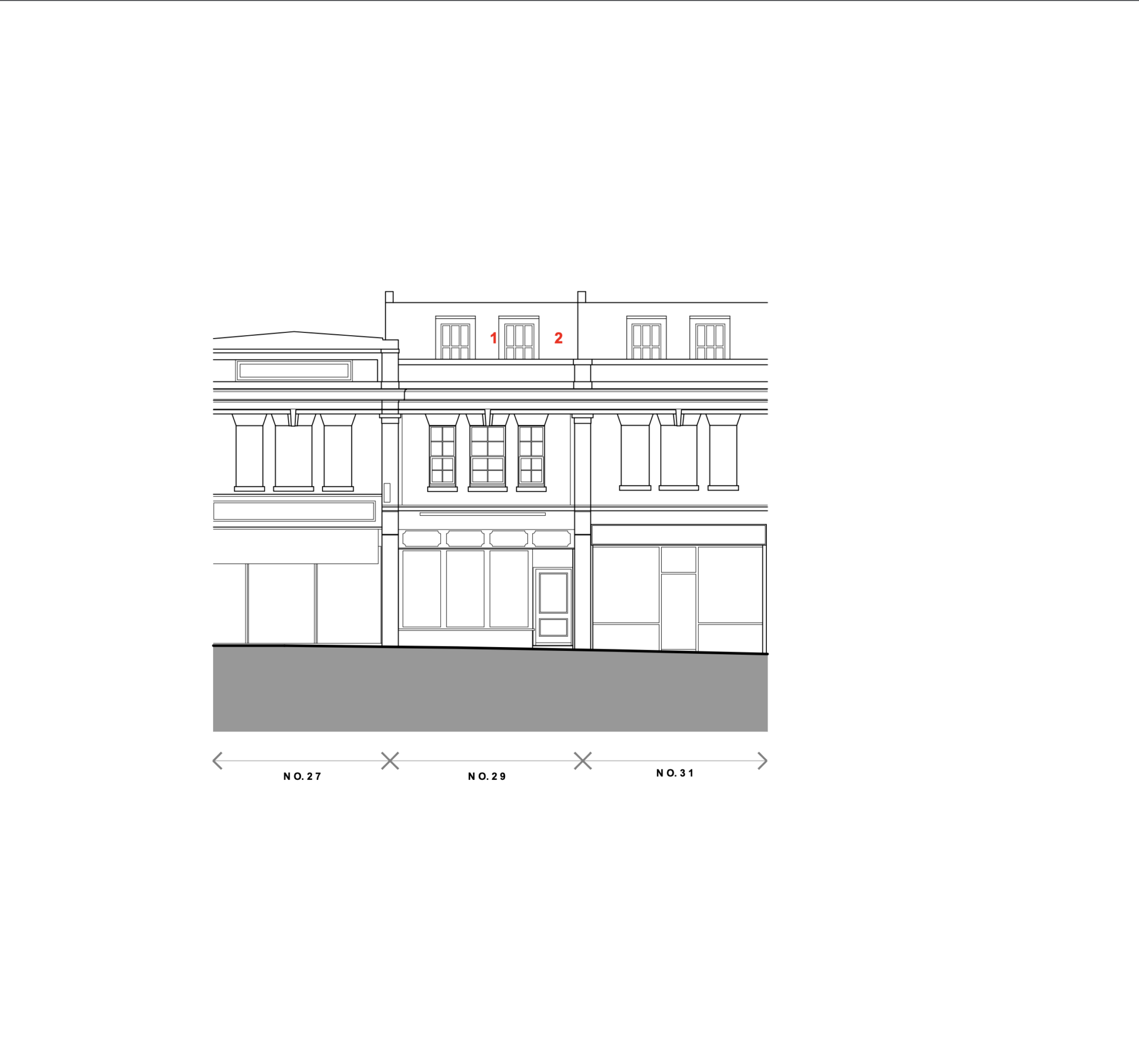 Mixed-use building at Horn Lane, Acton, with planning consent for an additional storey