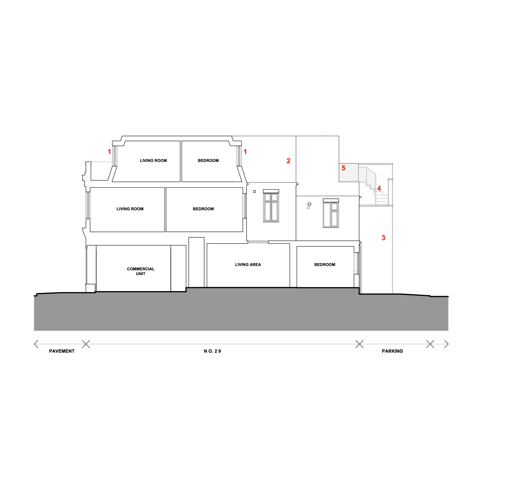 Mixed-use building at Horn Lane, Acton, with planning consent for an additional storey
