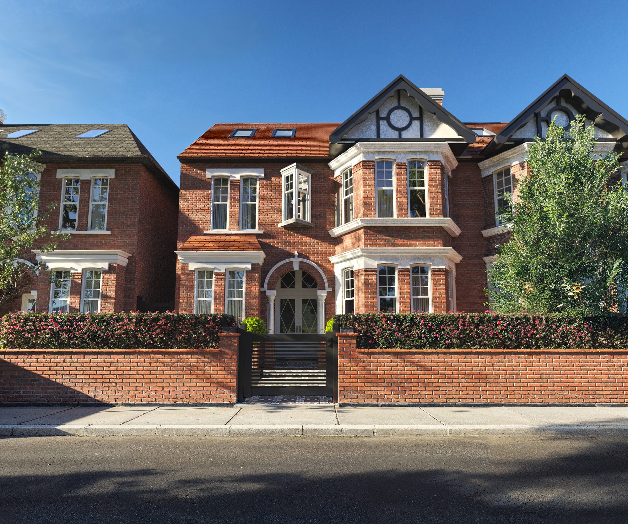 CGI visual of the Woodgrange Avenue development of five apartments in Ealing Common