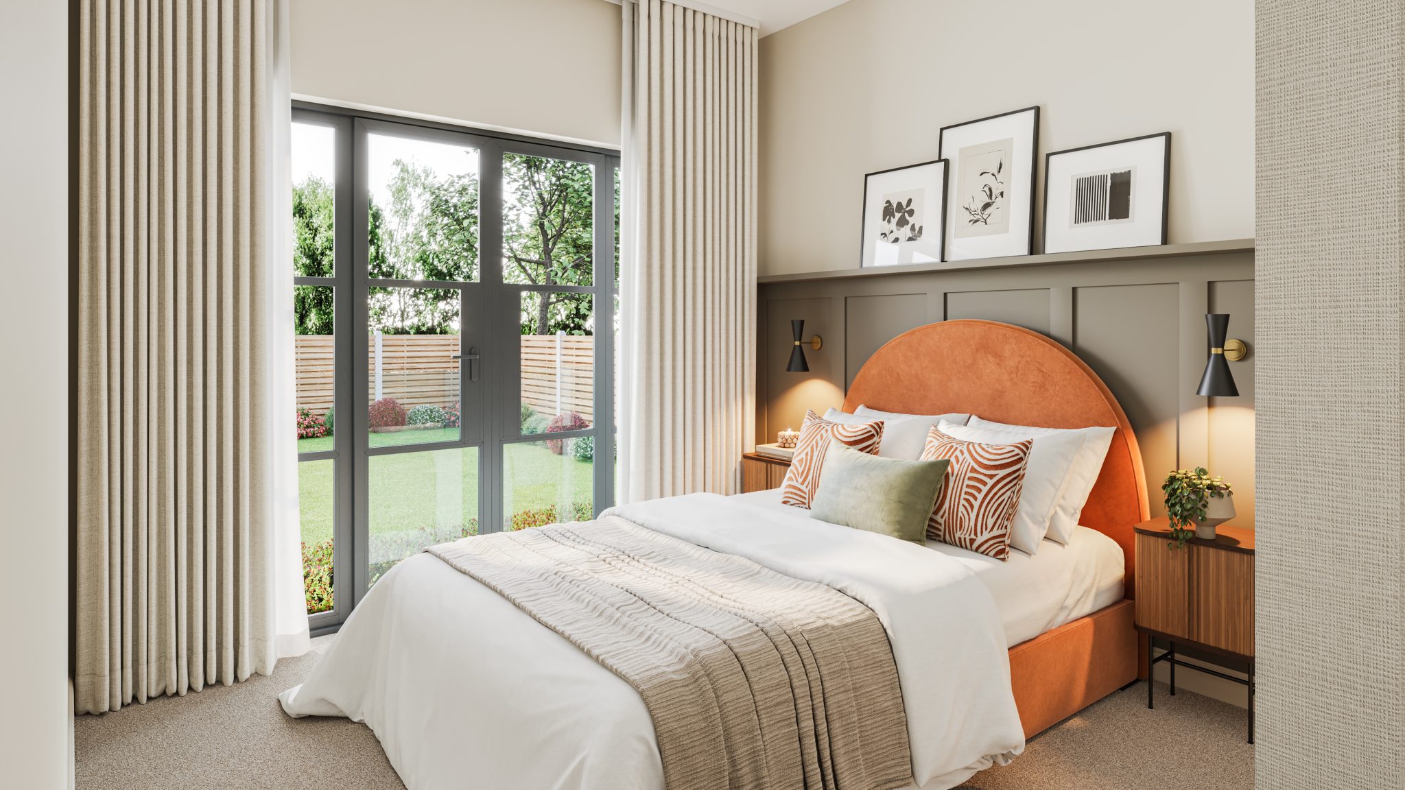 CGI visual of the Woodgrange Avenue development of five apartments in Ealing Common