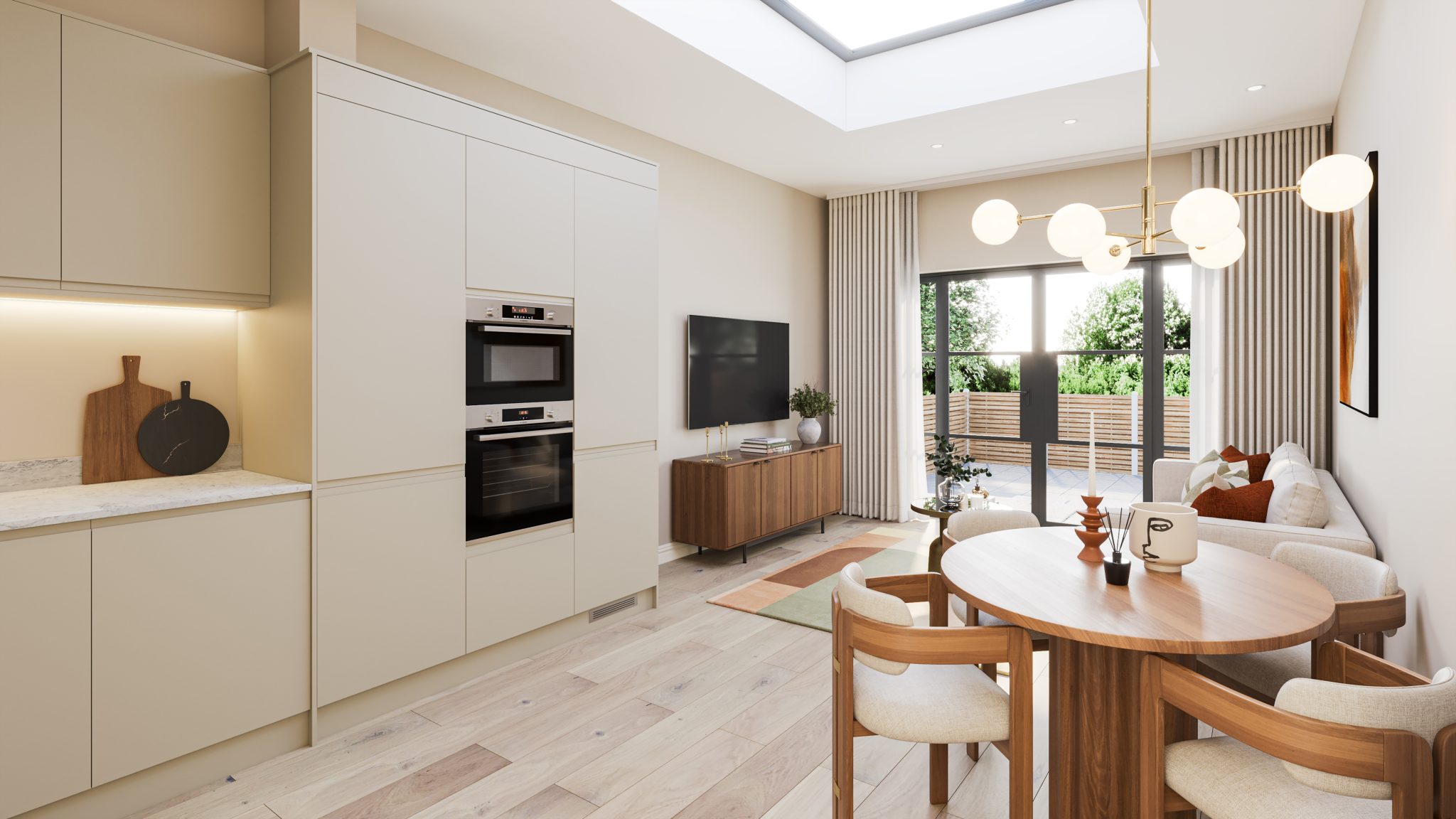 CGI visual of the Woodgrange Avenue development of five apartments in Ealing Common