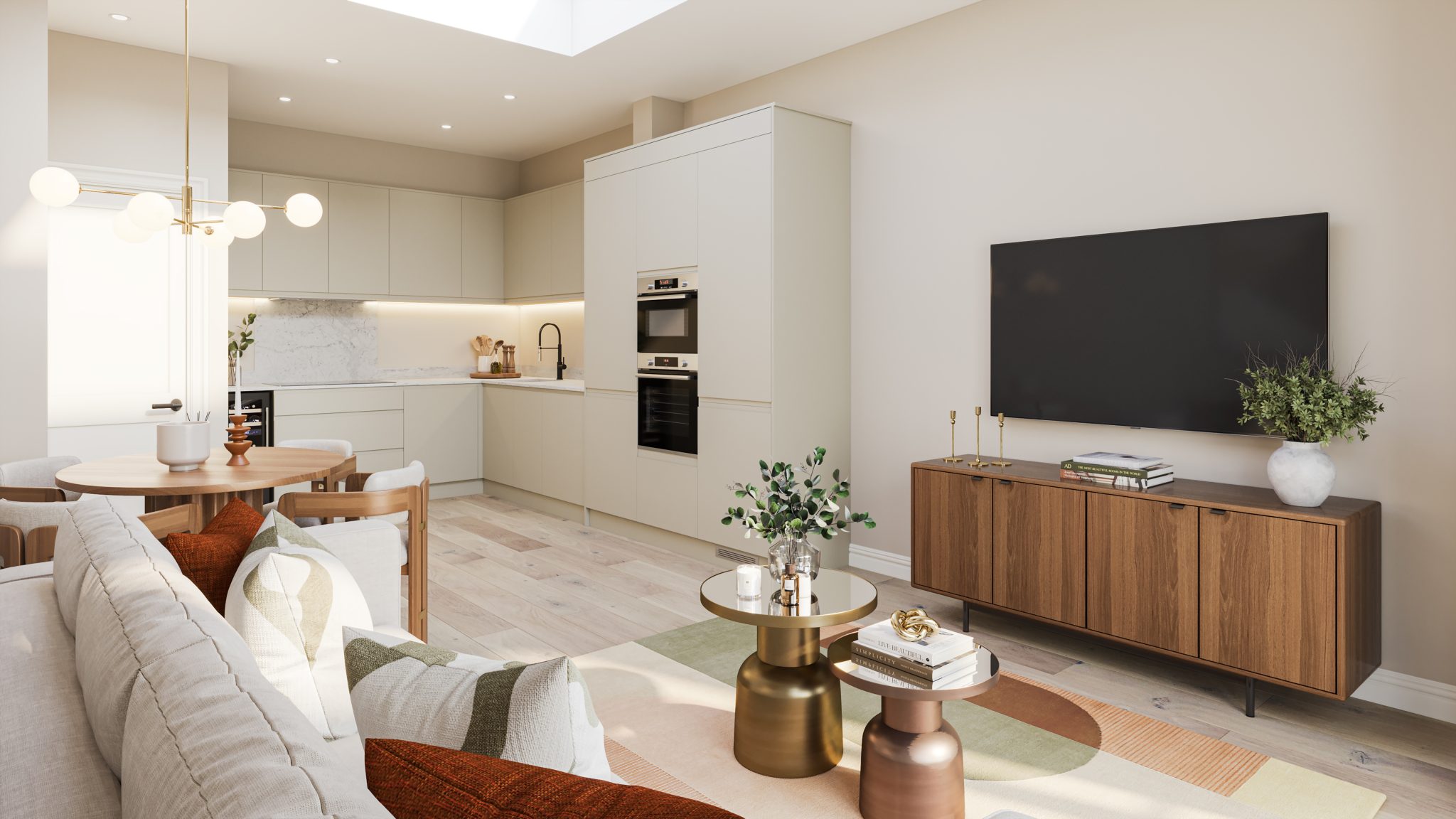 CGI visual of the Woodgrange Avenue development of five apartments in Ealing Common