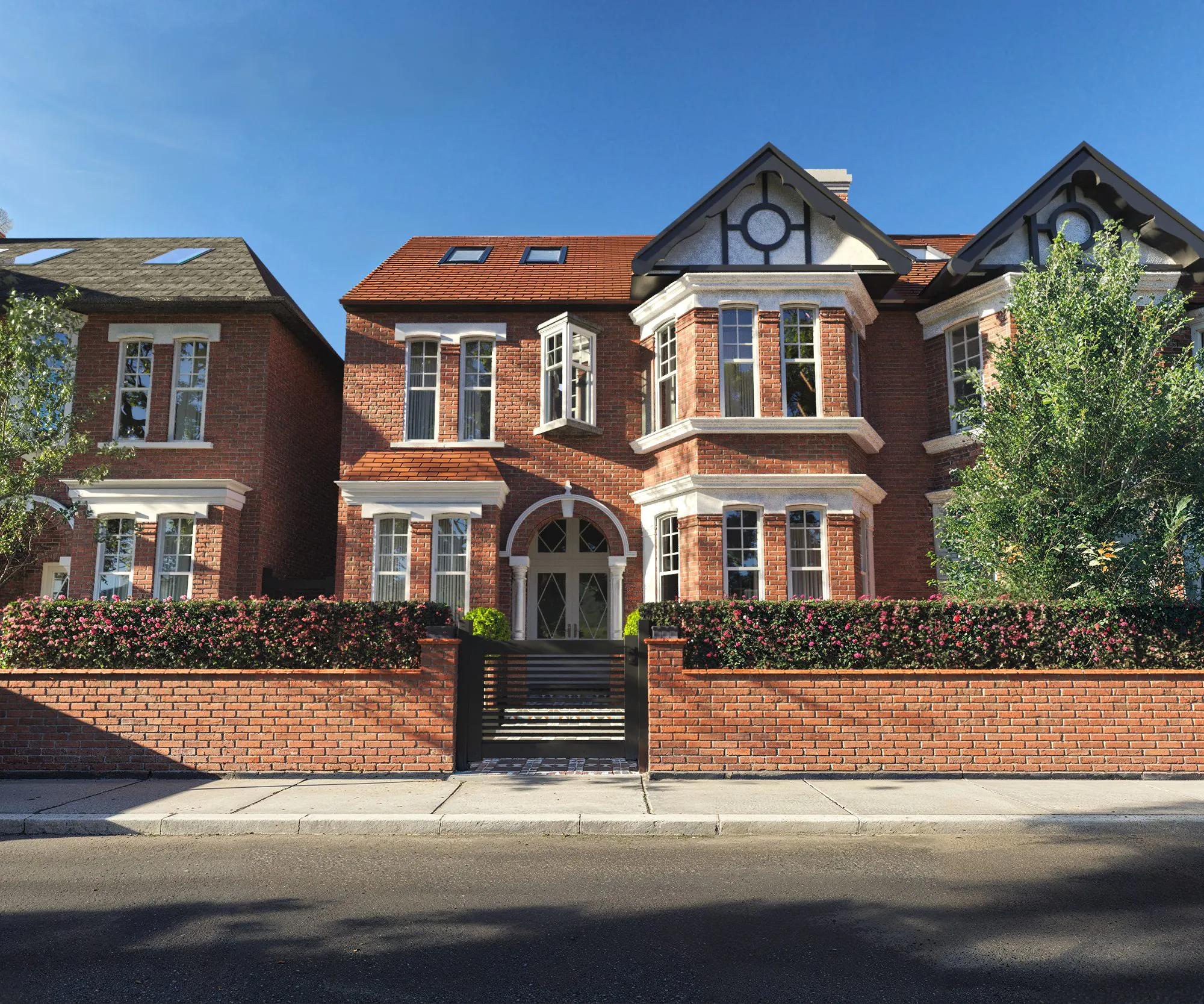 CGI visual of the Woodgrange Avenue development of five apartments in Ealing Common